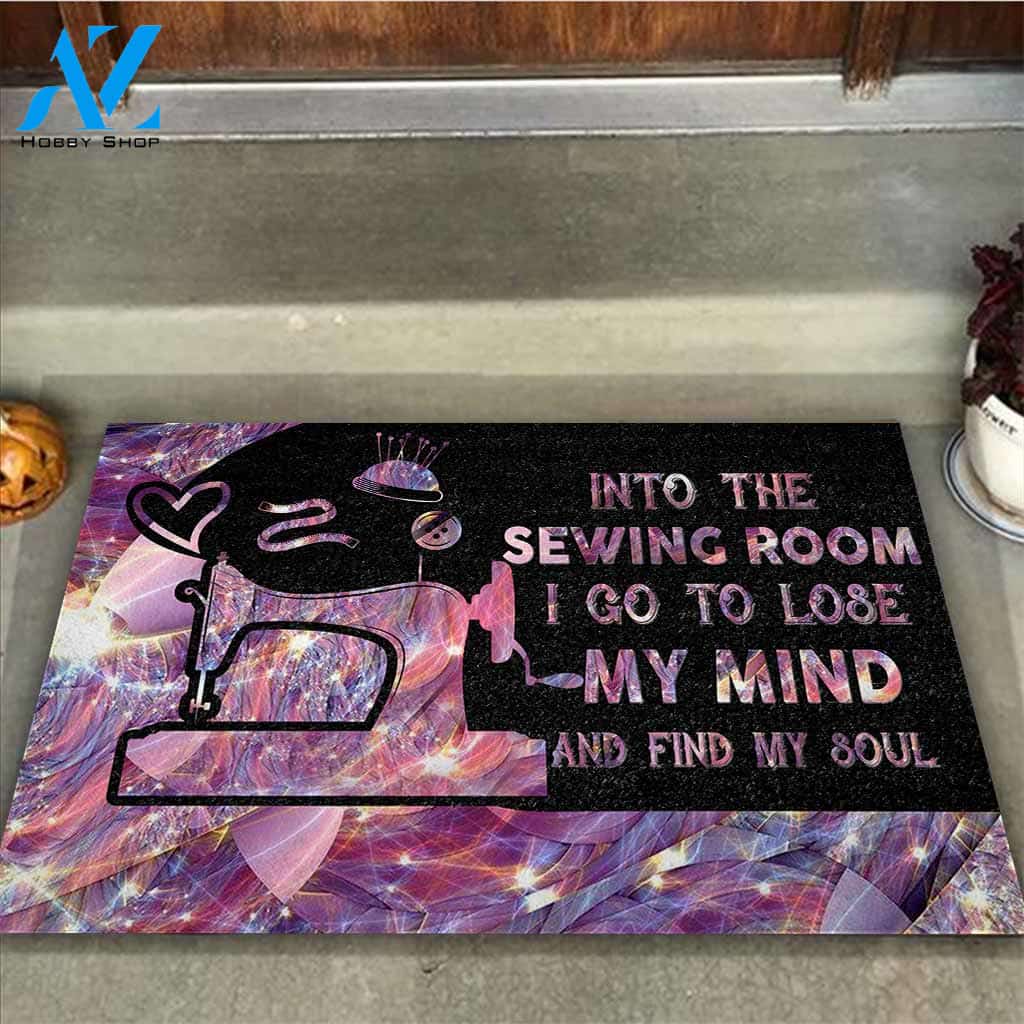 Into The Sewing Room I Go - Sewing Doormat Gift For Sewing Lovers, Birthday Gift Decor Home Decor Wall Art Visual Art