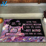Into The Sewing Room I Go - Sewing Doormat
