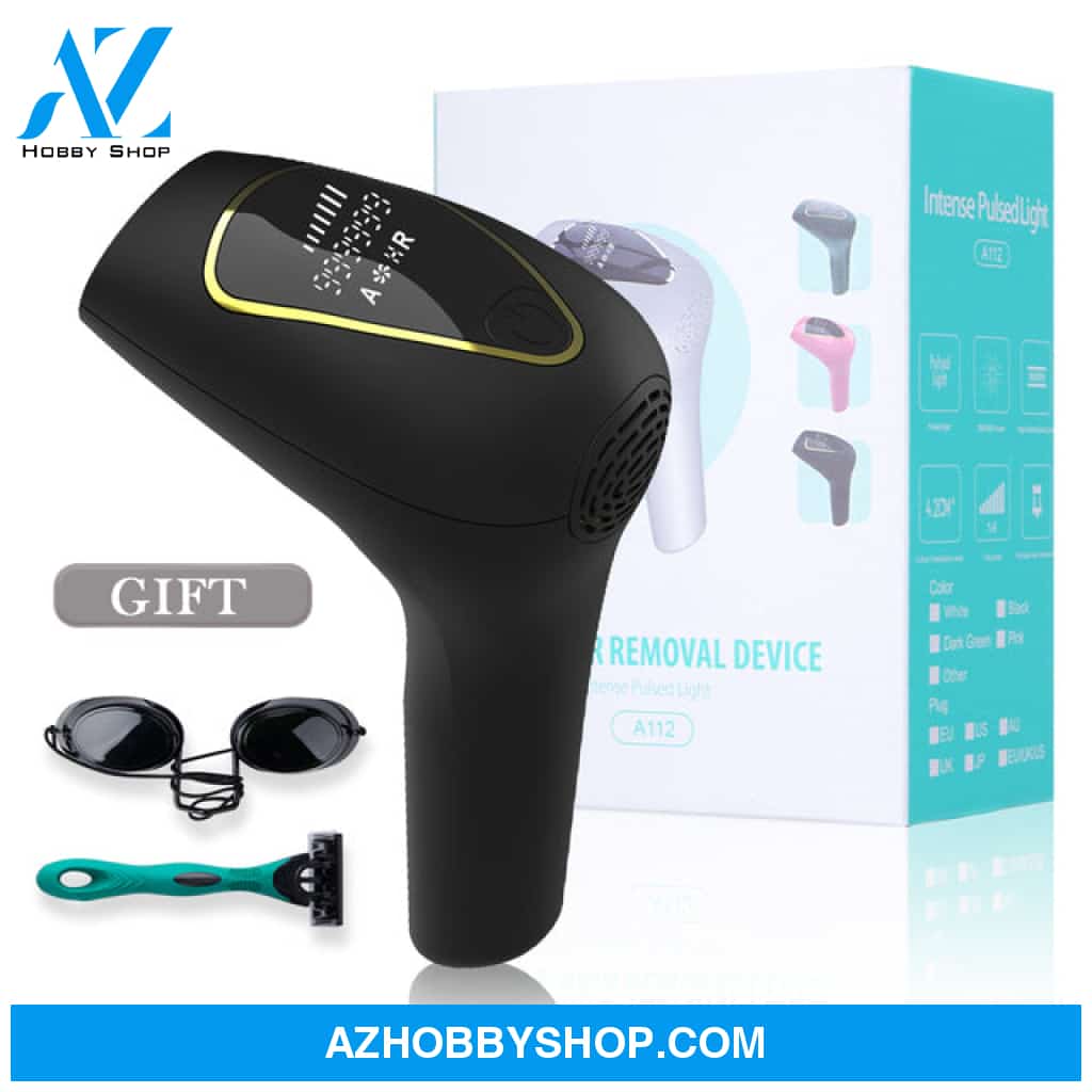 Ipl Laser Hair Removal Handset Device Black / Us Plug