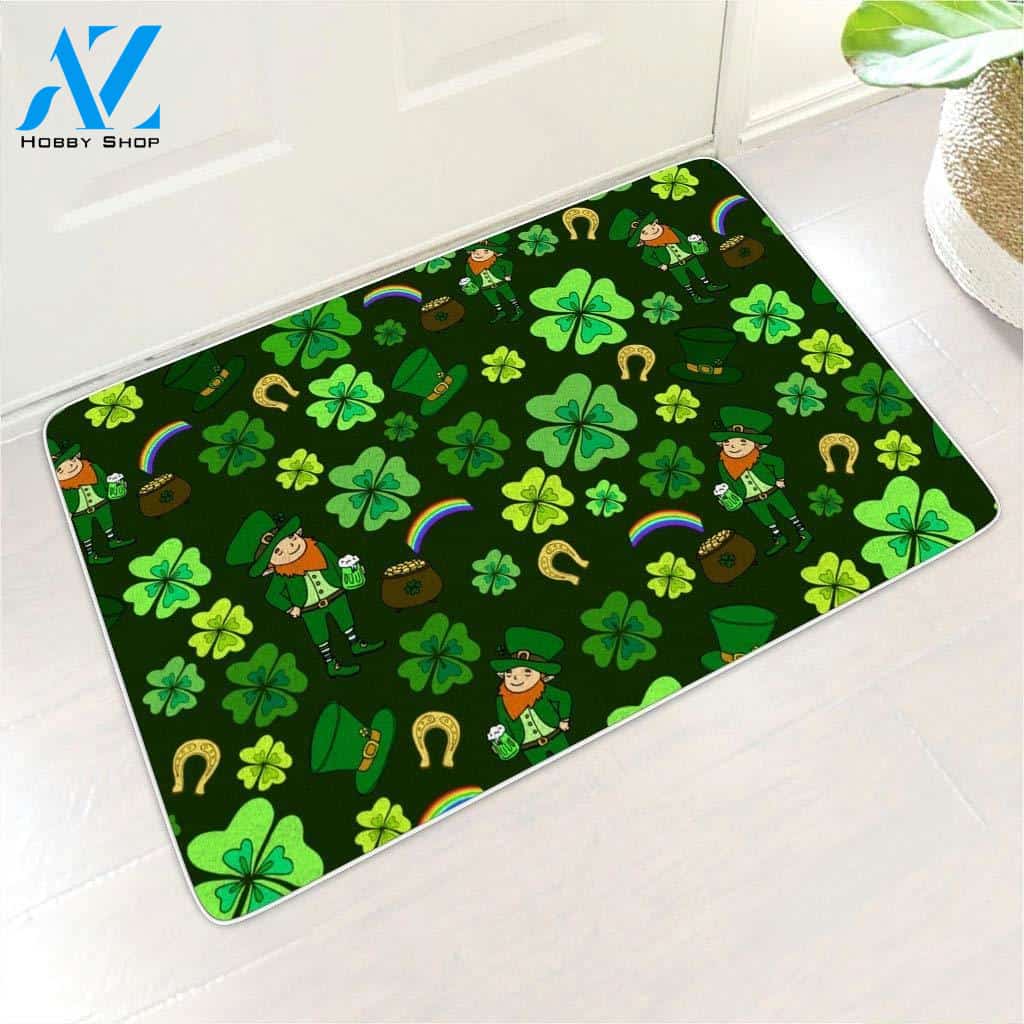 Irish St Patrick's Day Easy Clean Welcome DoorMat | Felt And Rubber | DO1581