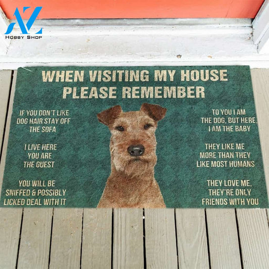 Irish Terrier's Rules Doormat