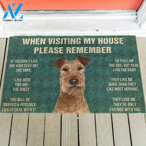 Irish Terrier's Rules Doormat