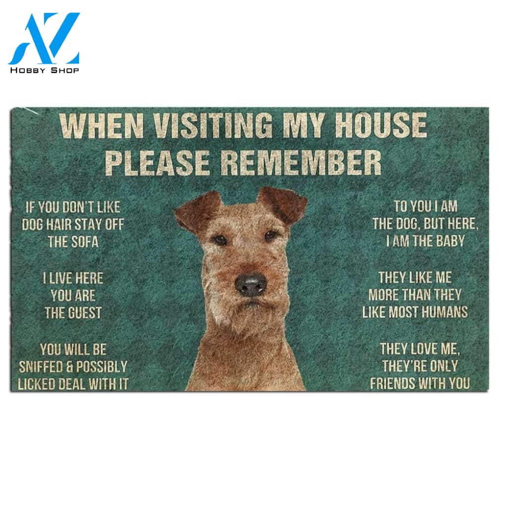Irish Terrier's Rules Doormat