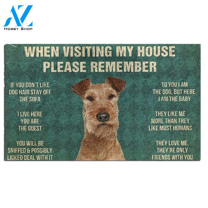 Irish Terrier's Rules Doormat