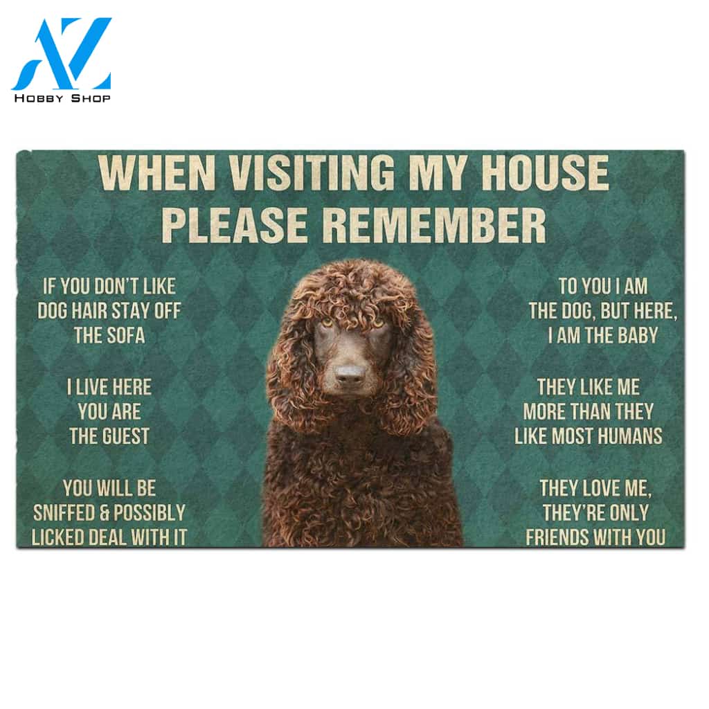 Irish Water Spaniel's Rules Doormat