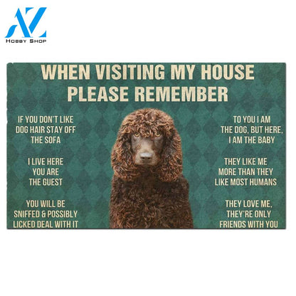 Irish Water Spaniel's Rules Doormat