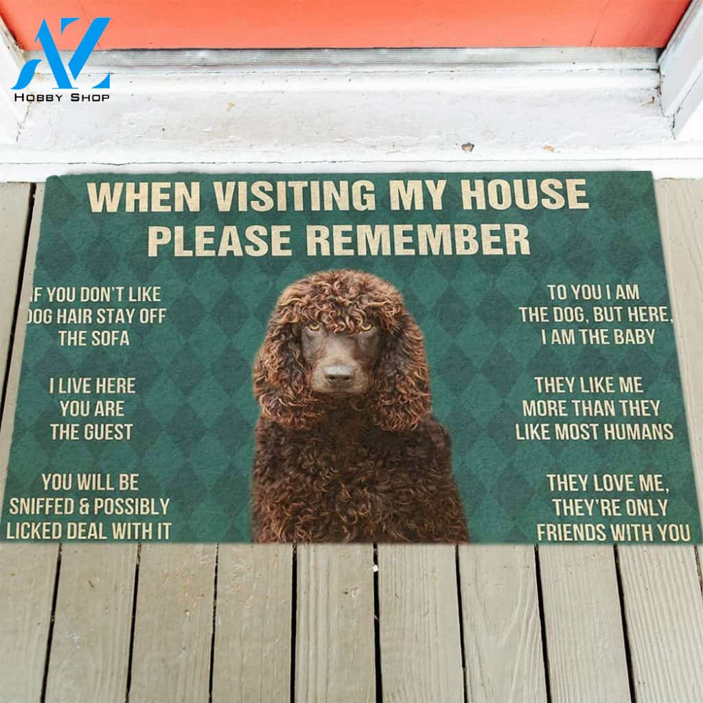 Irish Water Spaniel's Rules Doormat