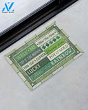 Irish Welcome Bless Four Leaf Clover Doormat Gift For St Patrick's Day Birthday Gift Home Decor Warm House Gift Welcome Mat