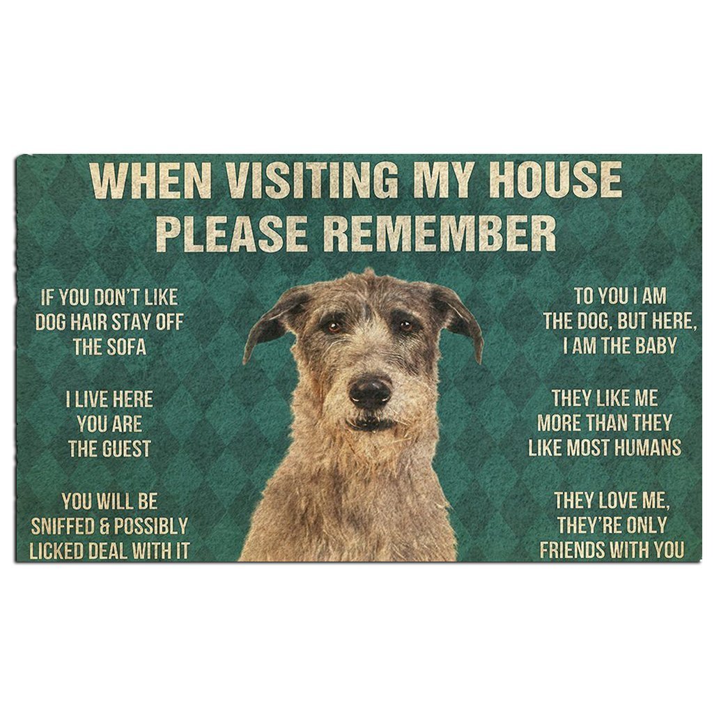 Irish Wolfhound's Rules Doormat