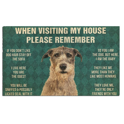 Irish Wolfhound's Rules Doormat
