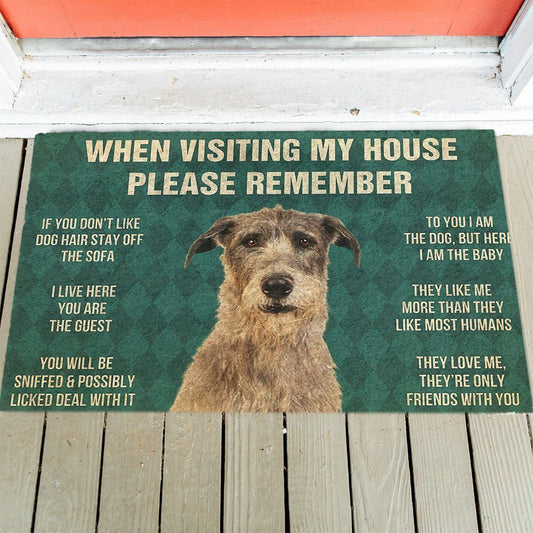 Irish Wolfhound's Rules Doormat