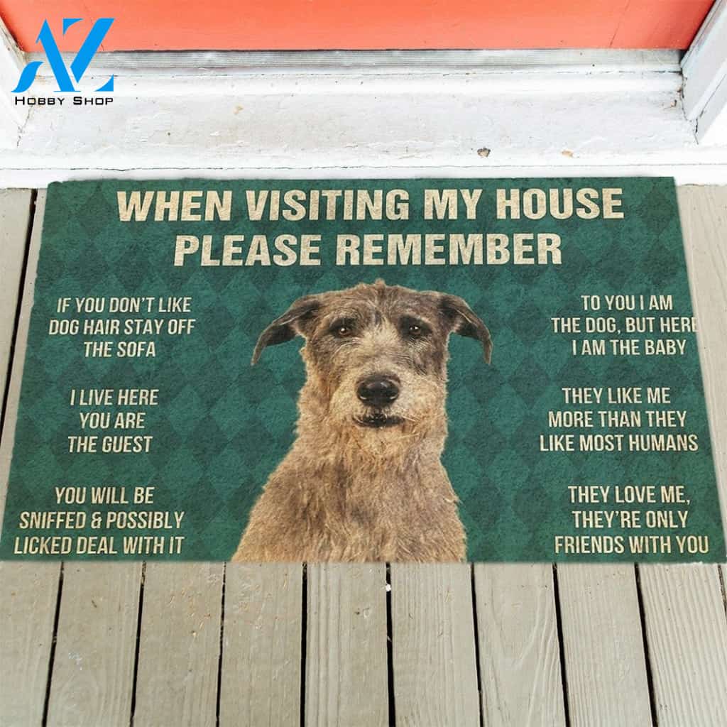 Irish Wolfhound's Rules Doormat