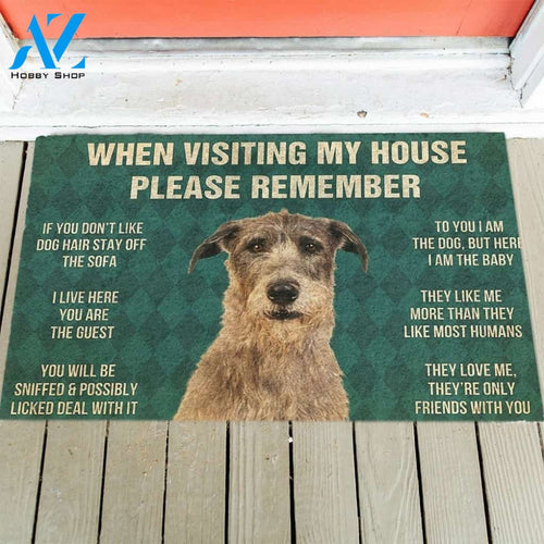 Irish Wolfhound's Rules Doormat