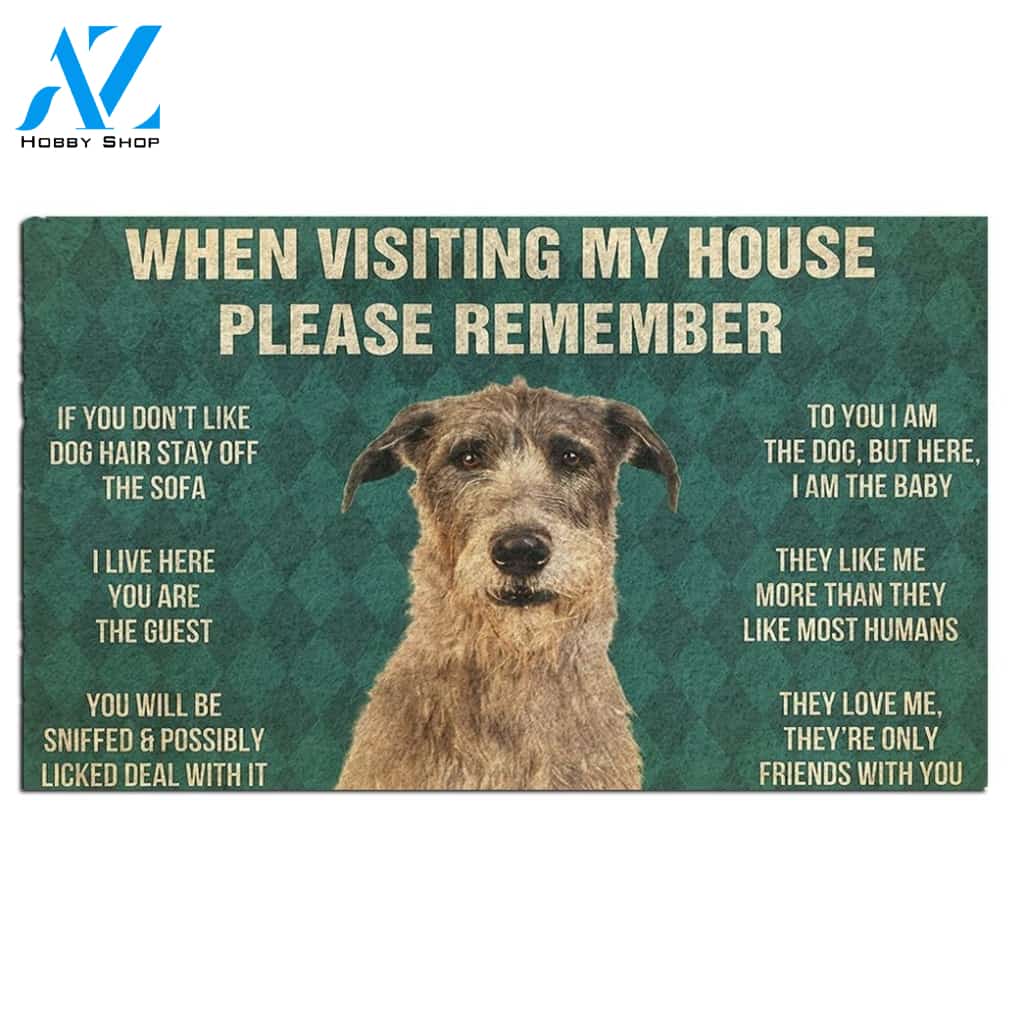 Irish Wolfhound's Rules Doormat