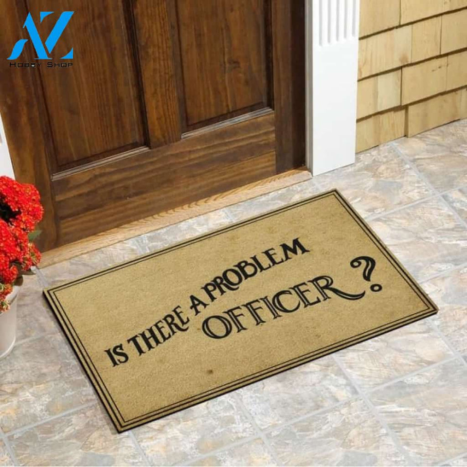 Is there a problem officer? Doormat | Welcome Mat | House Warming Gift