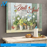 Eviral Store It Is Well With My Soul Butterfly Canvas Poster 2909