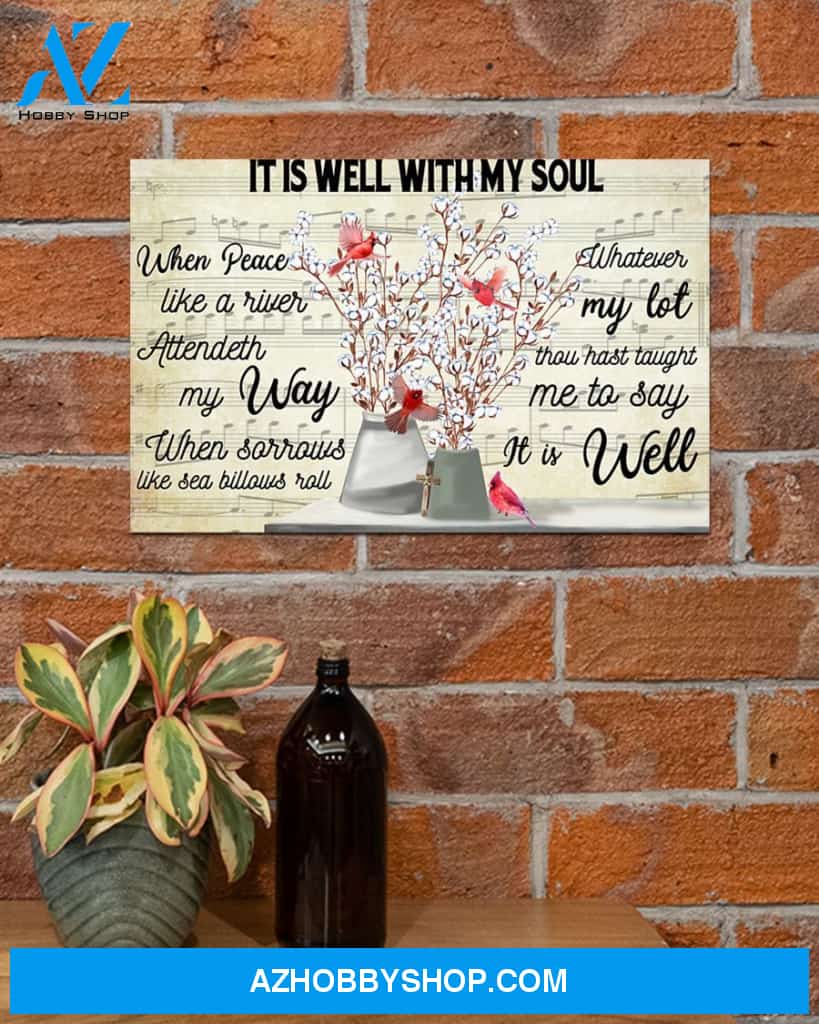 It Is Well With My Soul Easter Canvas And Poster, Wall Decor Visual Art, Wall Poster, My Poster Wall