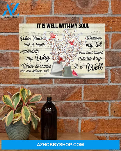 It Is Well With My Soul Easter Canvas And Poster, Wall Decor Visual Art, Wall Poster, My Poster Wall