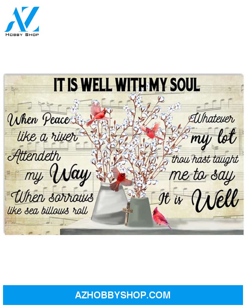 It Is Well With My Soul Easter Canvas And Poster, Wall Decor Visual Art, Wall Poster, My Poster Wall