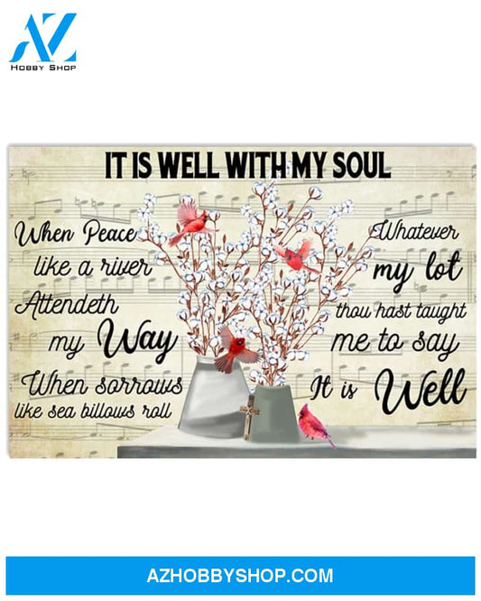It Is Well With My Soul Easter Canvas And Poster, Wall Decor Visual Art, Wall Poster, My Poster Wall