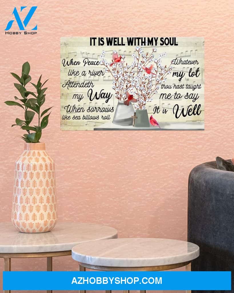 It Is Well With My Soul Easter Canvas And Poster, Wall Decor Visual Art, Wall Poster, My Poster Wall
