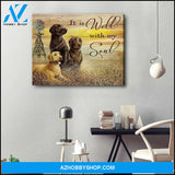 It Is Well With My Soul Labrador Retrievers Canvas Wall Art Decor