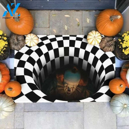 It Pennywise 3d Hole Halloween Doormat