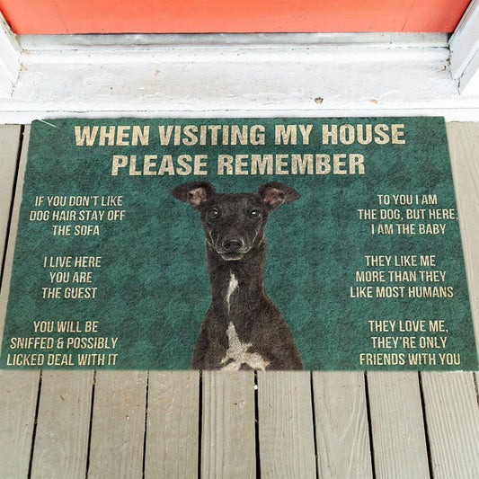 Italian Greyhound's Rules Doormat