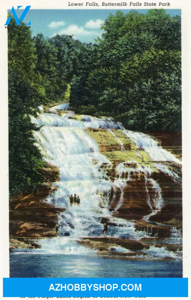 Ithaca New York Buttermilk Farms State Park Lower Falls View