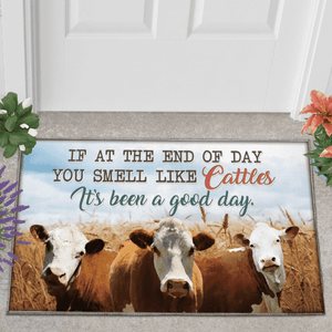 It's Been A Good Day Smile Like Cattles XA Doormat Welcome Mat