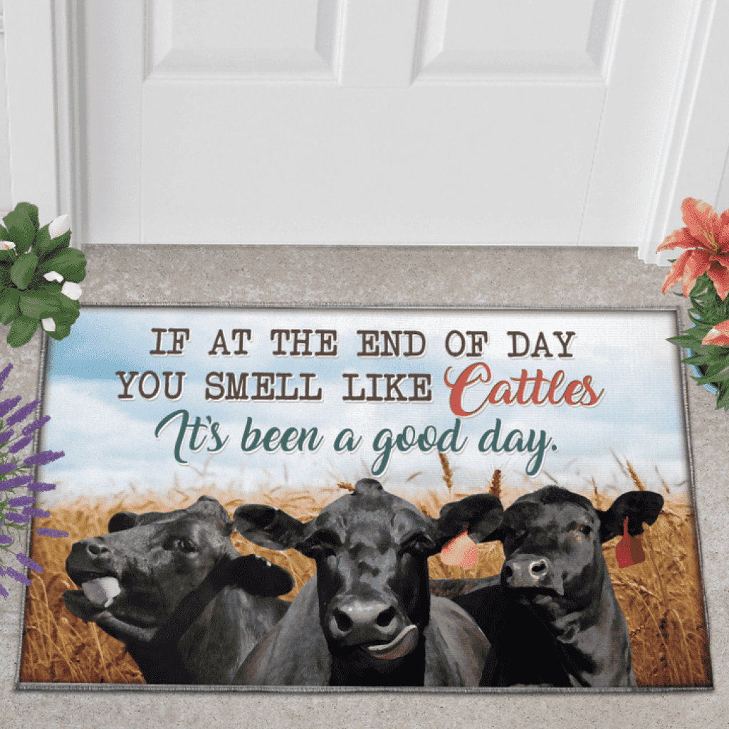 It's Been A Good Day Smile Like Cattles XB Doormat Welcome Mat