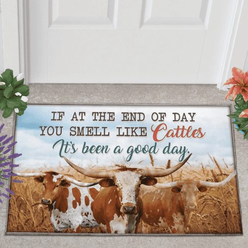 It's Been A Good Day Smile Like Cattles XC Doormat Welcome Mat