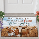 It's Been A Good Day Smile Like Cattles XC Doormat Welcome Mat