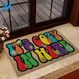 It's Cozy In Here Hippie Coir Pattern Print Doormat | Welcome Mat | House Warming Gift