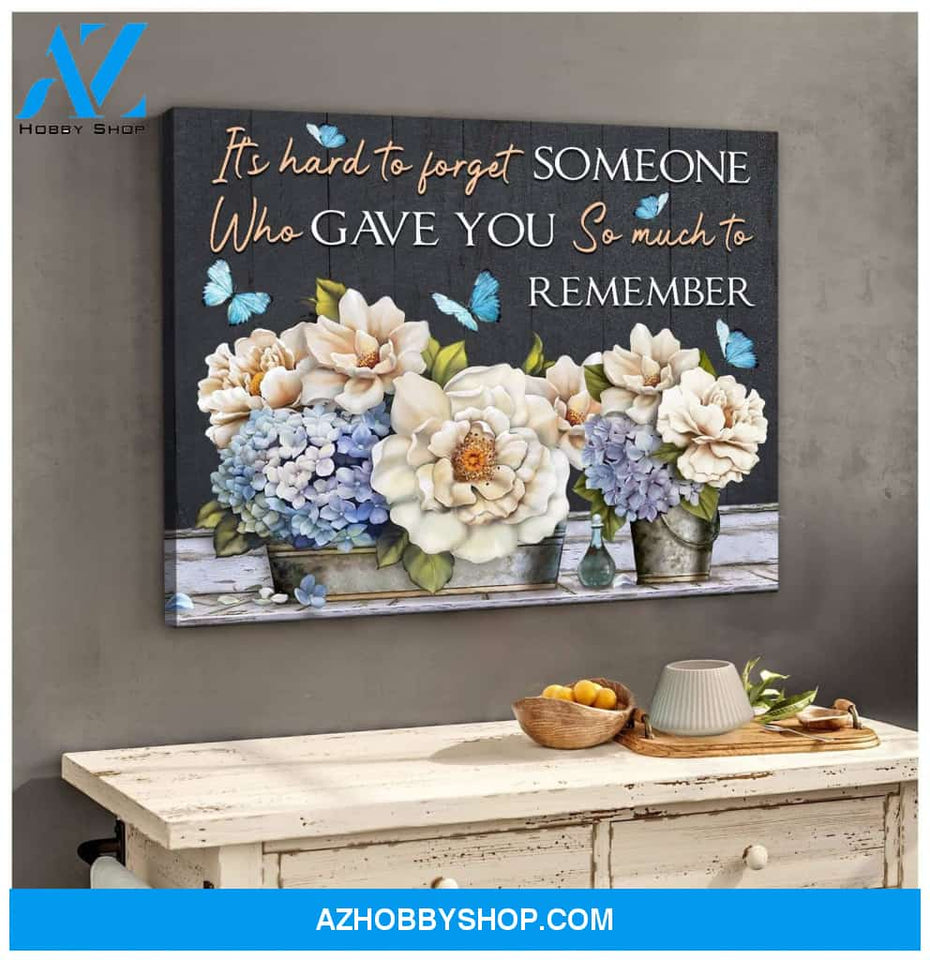 It'S Hard Butterfly Wall Art Canvas