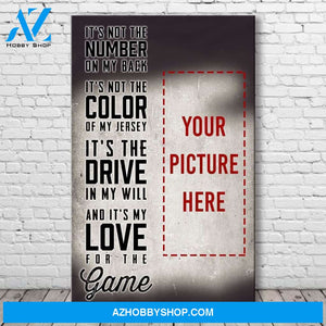 It's My Love For The Game - Baseball custom canvas prints With Photo