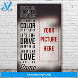 It's My Love For The Game - Baseball custom canvas prints With Photo
