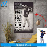 It's My Love For The Game - Baseball custom canvas prints With Photo