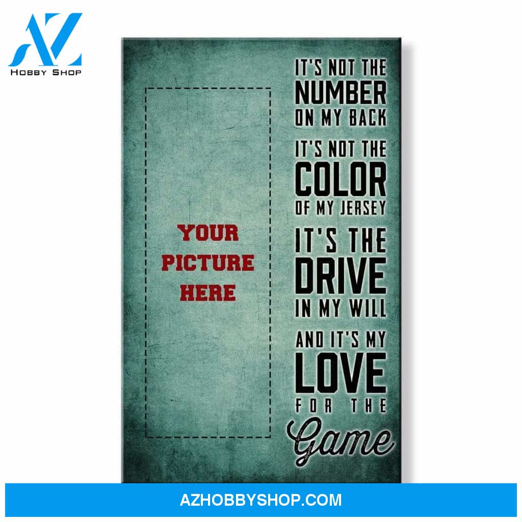 It's My Love For The Game -Hockey custom canvas prints