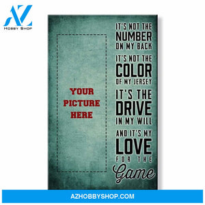 It's My Love For The Game -Hockey custom canvas prints