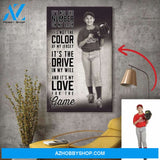 It's My Love For The Game - Softball custom canvas prints With Photo