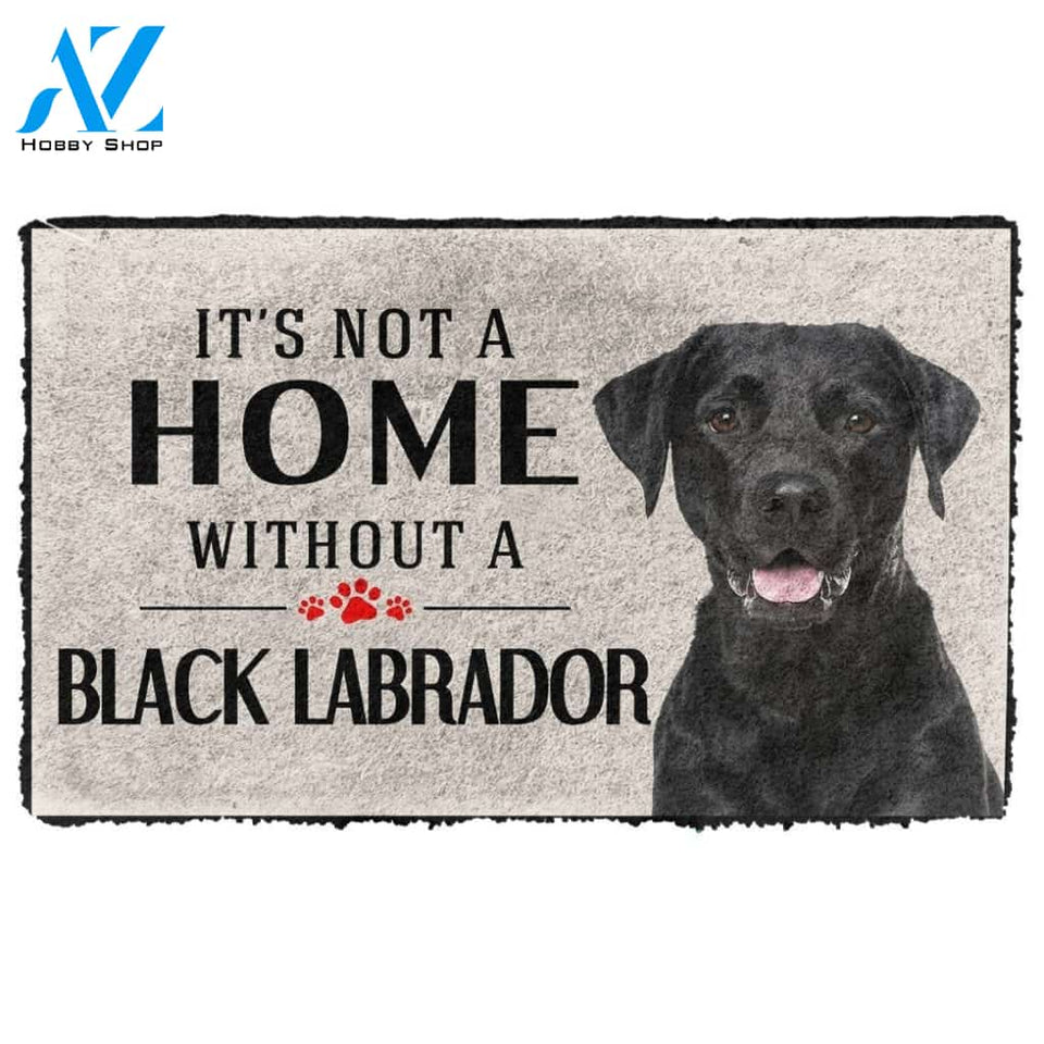 Gearhumans Gearhuman 3D Its Not A Home Without A Black Labrador Custom Doormat