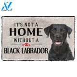 Gearhumans Gearhuman 3D Its Not A Home Without A Black Labrador Custom Doormat