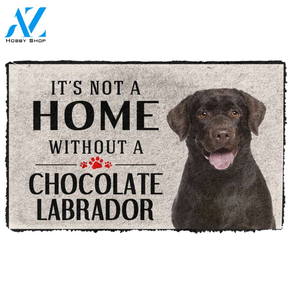 Gearhumans Gearhuman 3D Its Not A Home Without A Chocolate Labrador Custom Doormat