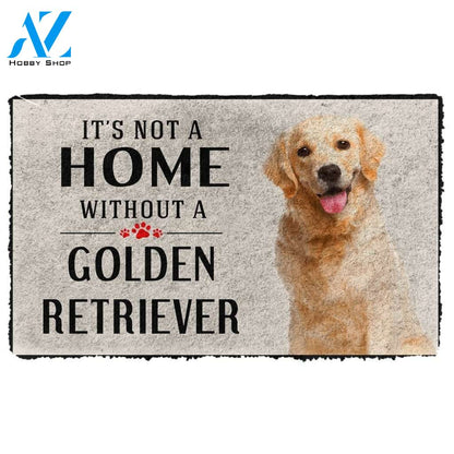 Gearhumans Gearhuman 3D Its Not A Home Without A Golden Retriever Custom Doormat