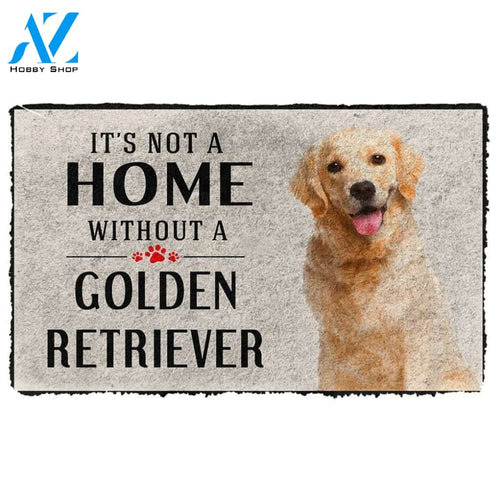 Gearhumans Gearhuman 3D Its Not A Home Without A Golden Retriever Custom Doormat