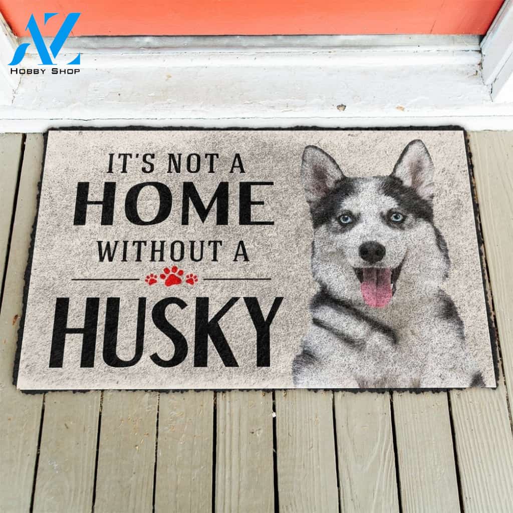 Gearhumans Gearhuman 3D Its Not A Home Without A Husky Custom Doormat
