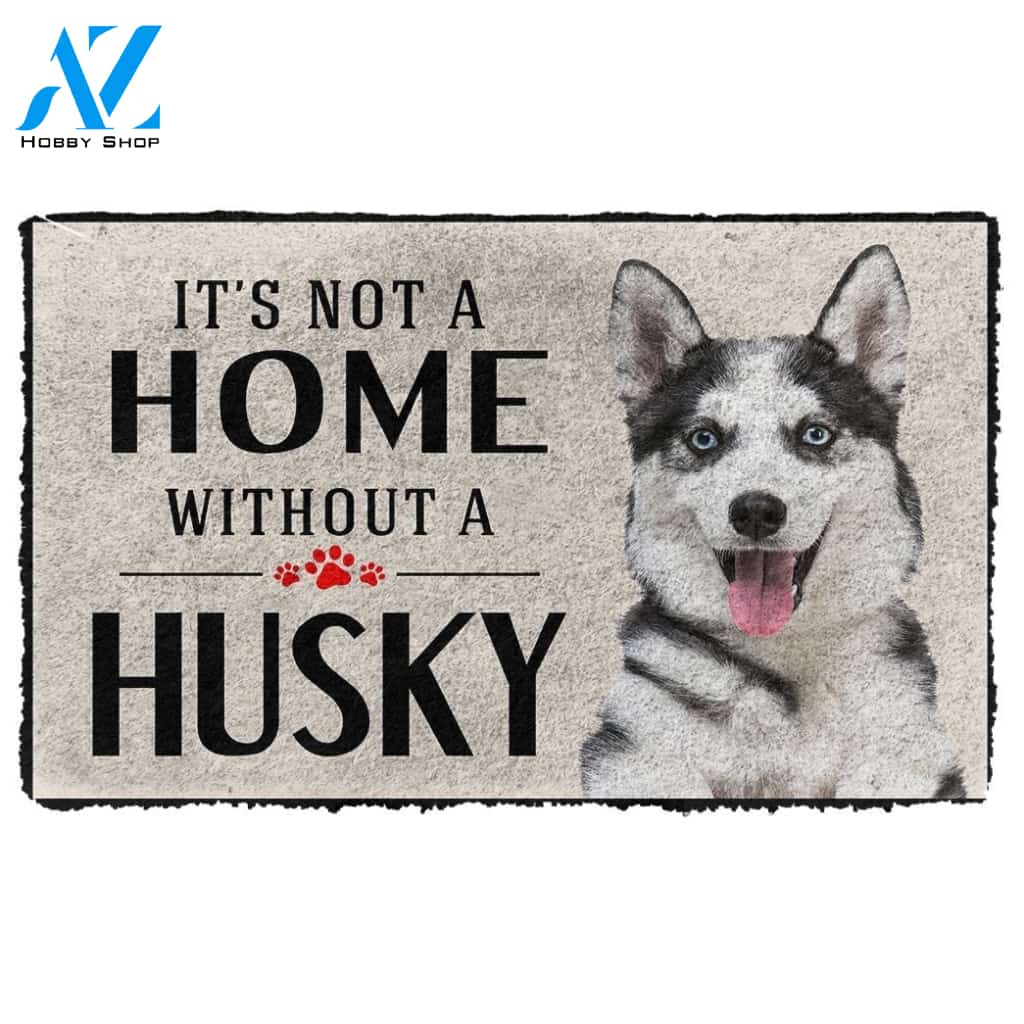 Gearhumans Gearhuman 3D Its Not A Home Without A Husky Custom Doormat