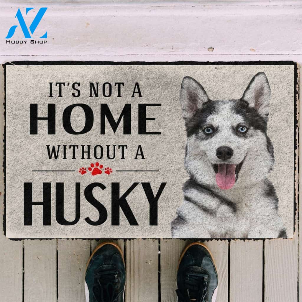 Gearhumans Gearhuman 3D Its Not A Home Without A Husky Custom Doormat
