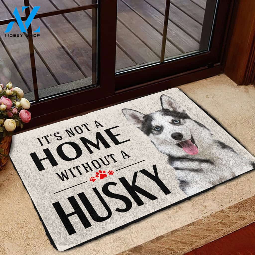 Gearhumans Gearhuman 3D Its Not A Home Without A Husky Custom Doormat